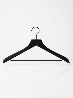 Set of 10 Made by Design Black Wood & Metal Suit Hangers Target Minimalist